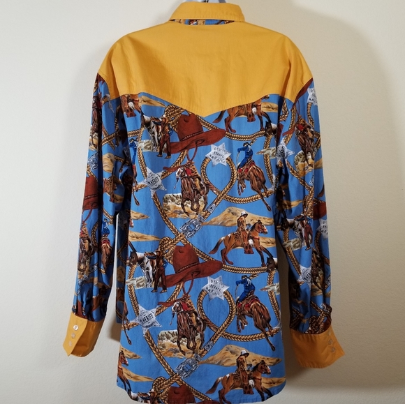 Handmade Western Cowboy Shirt, extra large - Picture 4 of 11